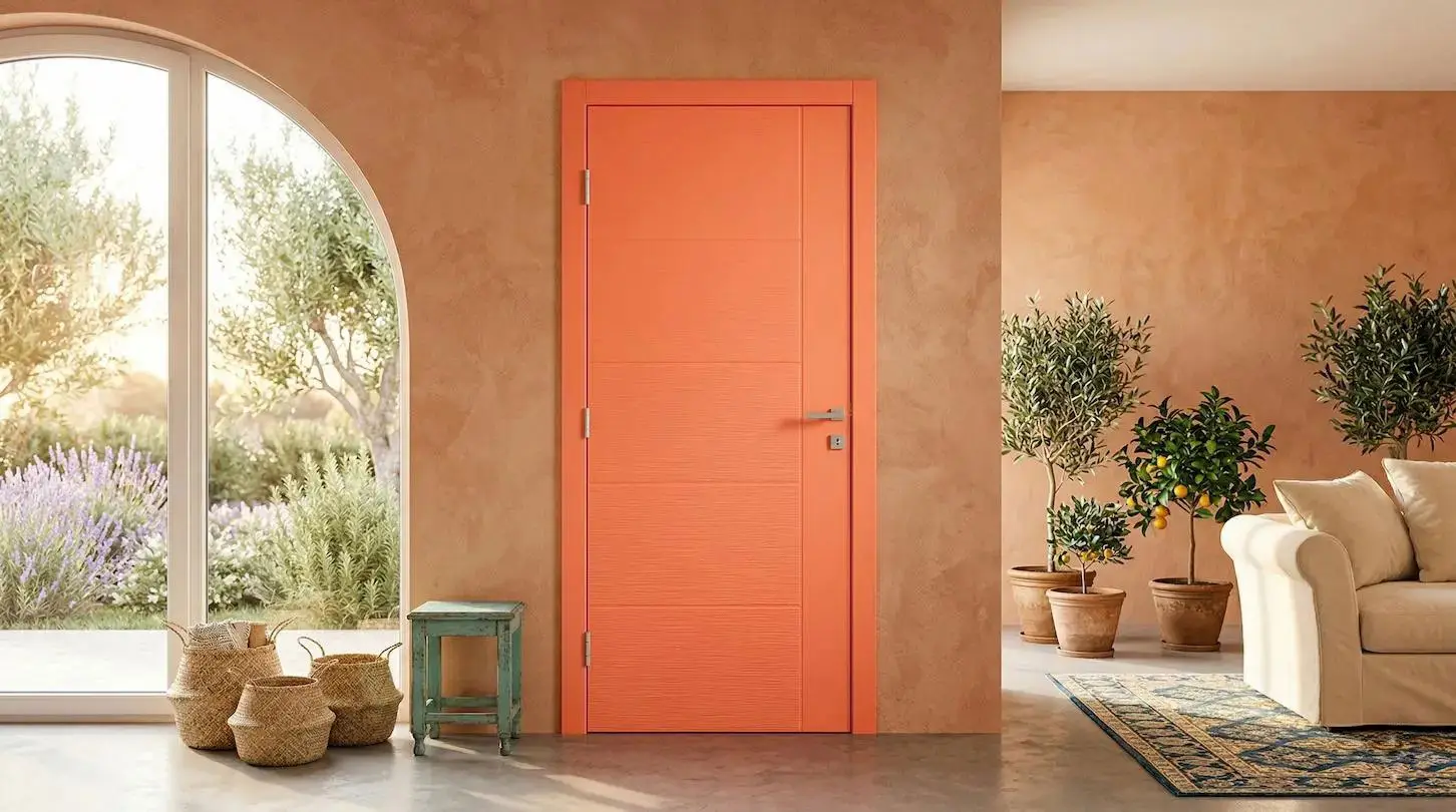 Obojena sobna vrata enterijer